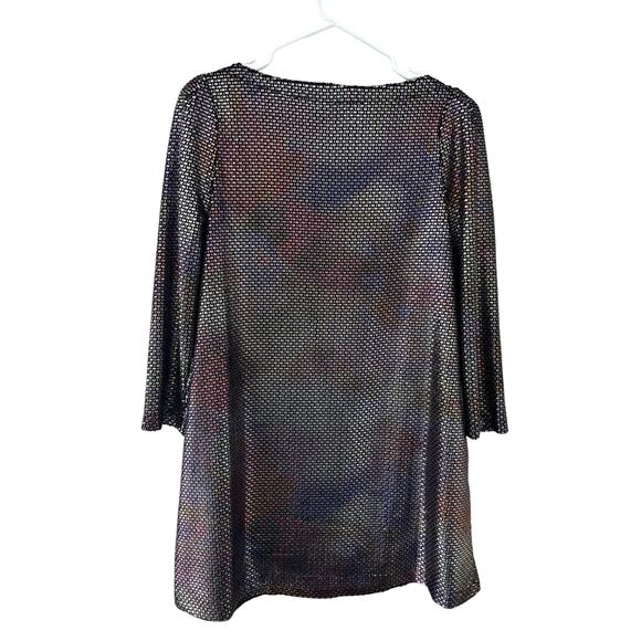 Free People Diamonds Are Forever Shimmer Metallic Mod Shift Cocktail Party Dress - Picture 12 of 12